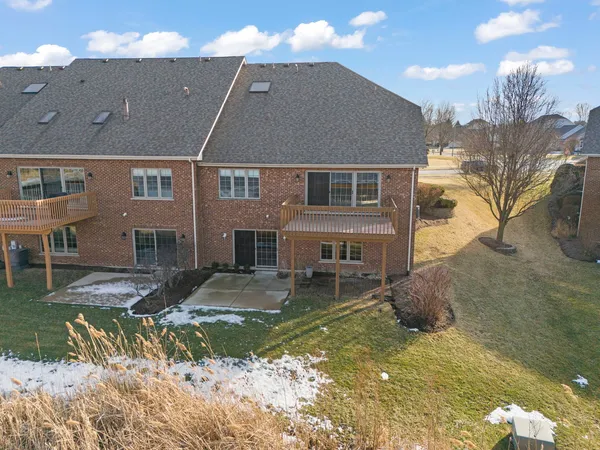 a aerial view of a house