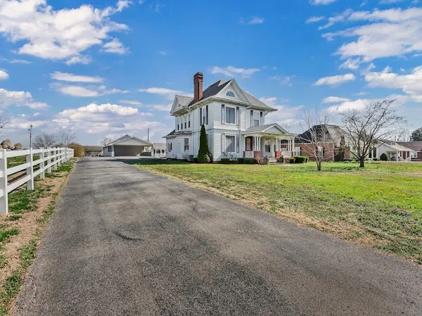 a view of an entryway with a fireplace