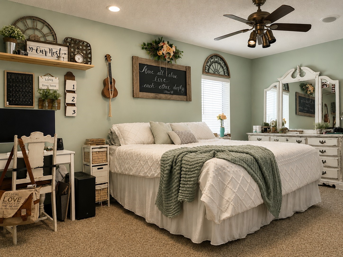 297 Mable Street Conroe, TX 77301 - Photo 4 of 9 Spacious primary Bedroom - pictures don't do it justice.