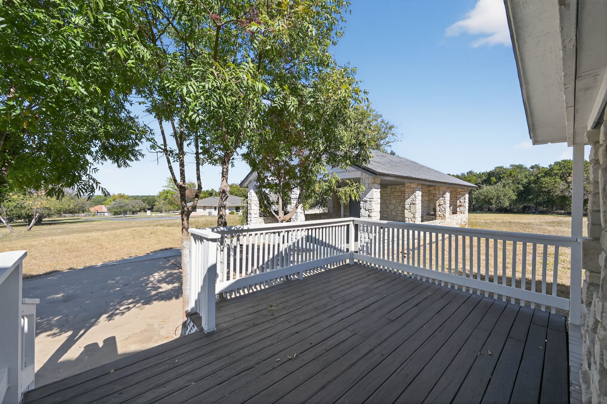 300 Fawn Lane Georgetown, TX 78628 - Photo 40 of 43 a view of a deck with a yard