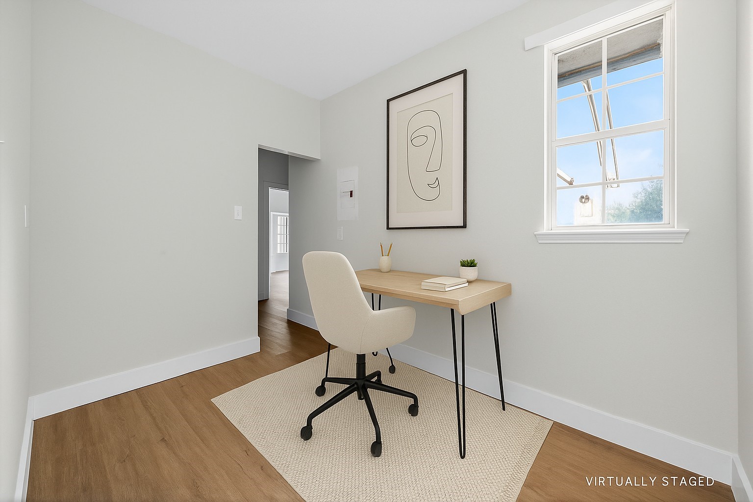 300 Fawn Lane Georgetown, TX 78628 - Photo 8 of 43 a view of a workspace with furniture and wooden floor