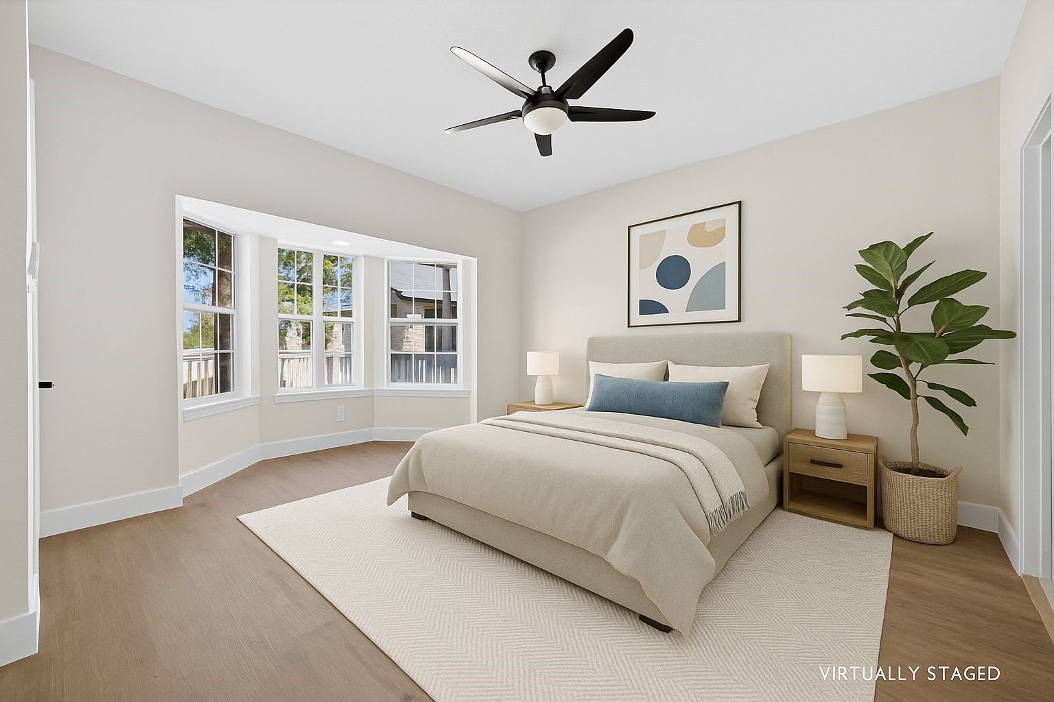 300 Fawn Lane Georgetown, TX 78628 - Photo 10 of 43 a spacious bedroom that has a bed and a large window