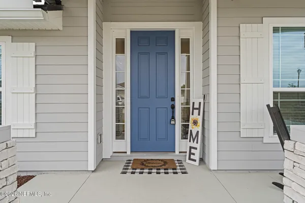 a view of front door of house