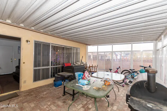 a outdoor space with furniture