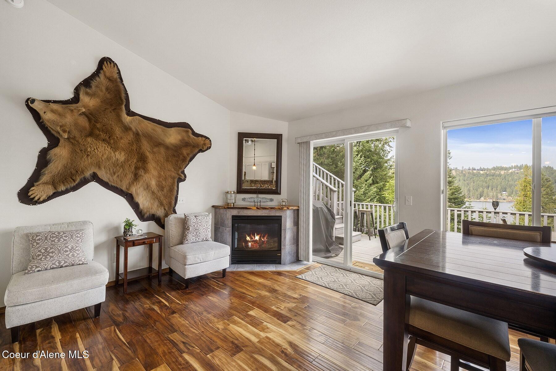 19820 South Alcan Road Coeur D'Alene, ID 83814 - Photo 22 of 81 Cozy Fireplace with Deck Access