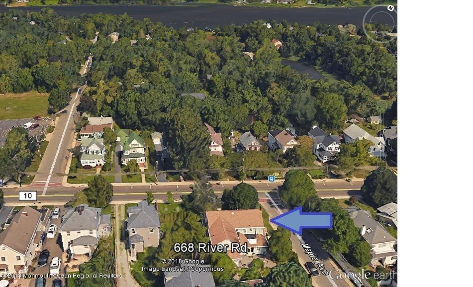 668 River Road Fair Haven, NJ 07704 - Photo 66 of 68 an aerial view of residential houses with outdoor space