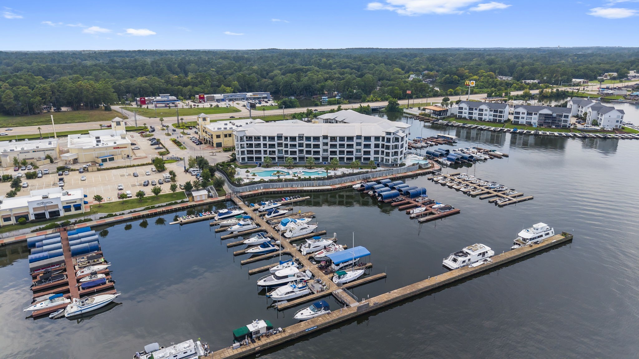 199 Waterpoint Court, Unit 202 Conroe, TX 77304 - Photo 39 of 41 an aerial view of a city