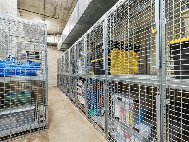 a view of a balcony with wooden floor