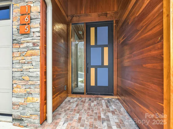 a view of front door