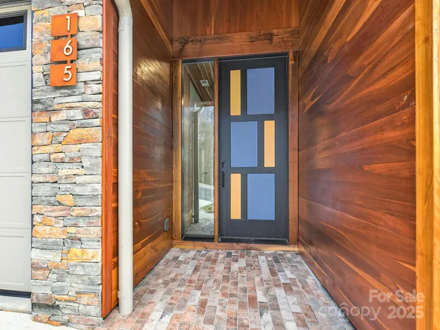 a view of front door