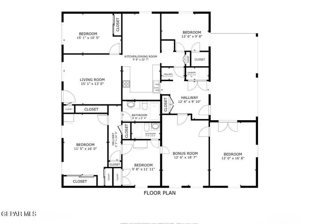 a view of an empty room