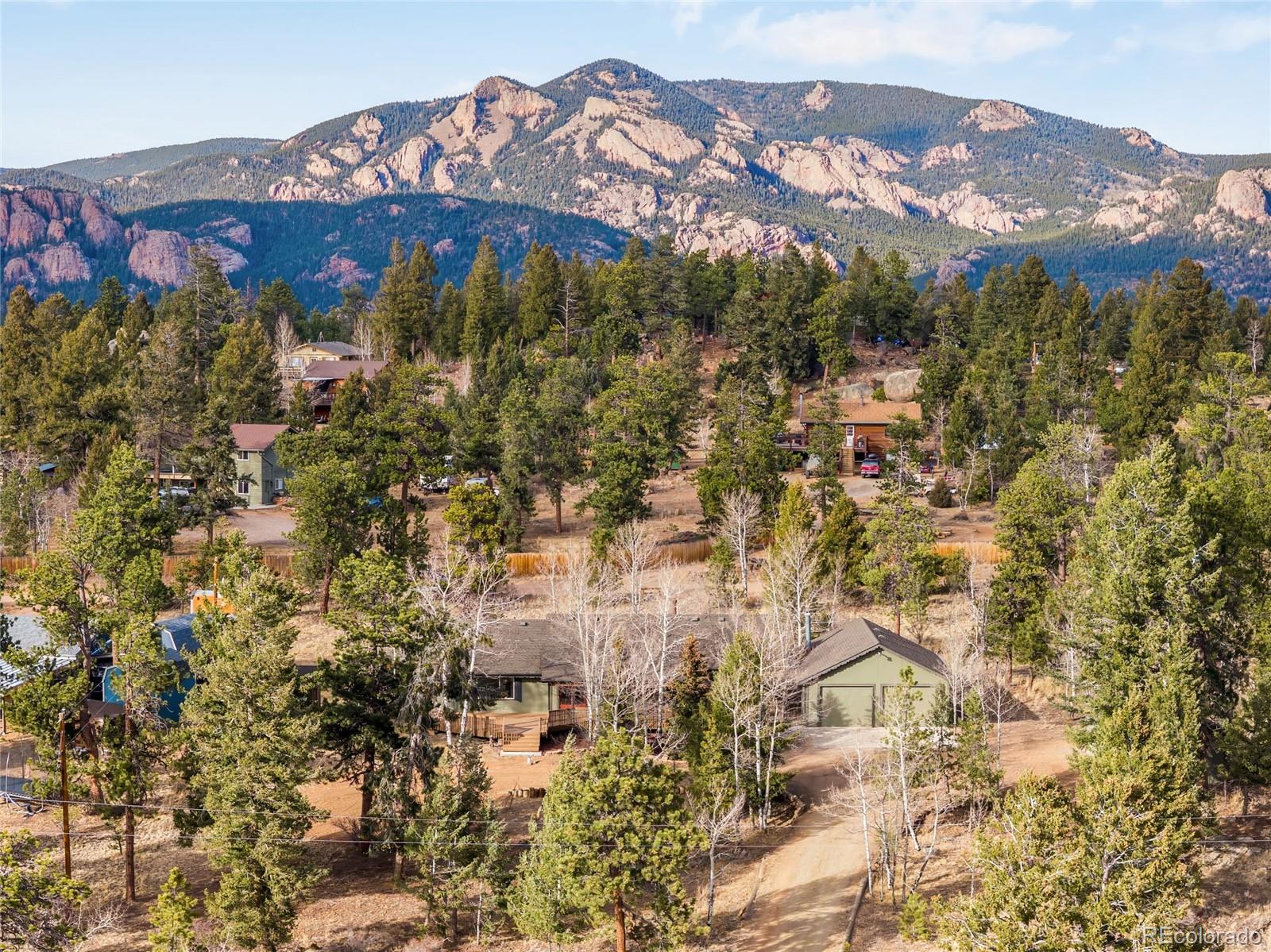 34657 Mohawk Trail Pine, CO 80470 - Photo 1 of 46 a view of a city with mountain