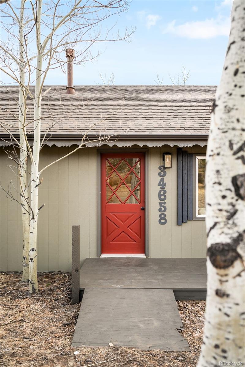 34657 Mohawk Trail Pine, CO 80470 - Photo 41 of 46 a front view of a house