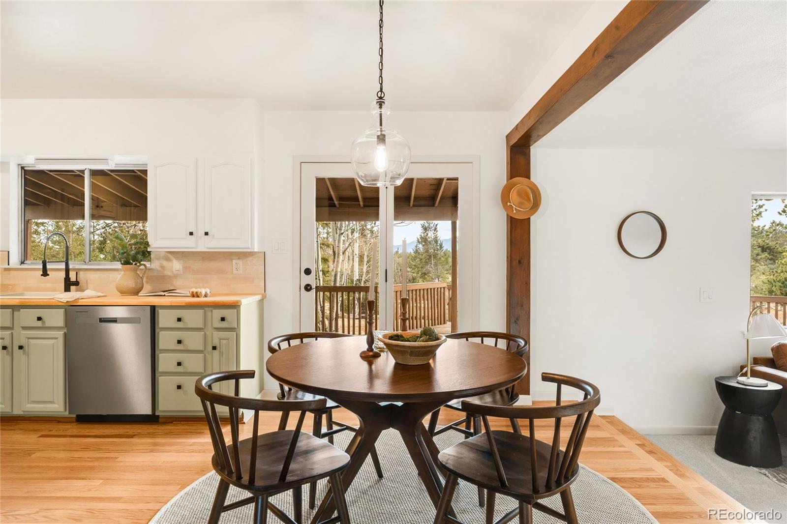 34657 Mohawk Trail Pine, CO 80470 - Photo 6 of 46 a dining room with furniture and window