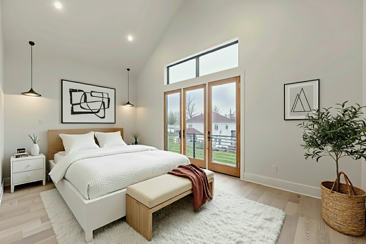 1104 West 9th Street Houston, TX 77007 - Photo 10 of 25 Virtual Staging of the Primary Bedroom