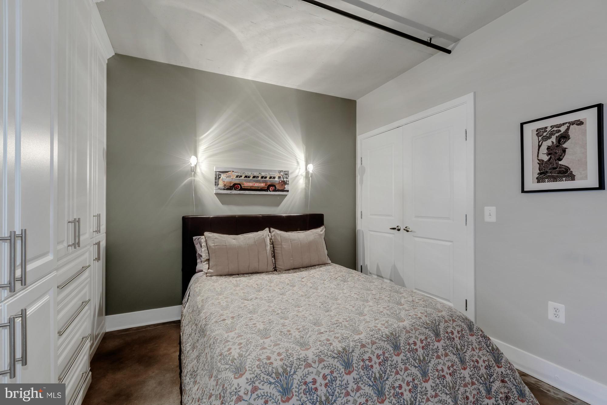 2125 14th Street Northwest, Unit 319 Washington, DC 20009 - Photo 9 of 20 Bedroom with Custom Built-Ins