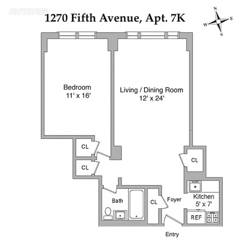 $499,000 | 1270 5th Avenue, Unit 7K | Upper Carnegie Hill