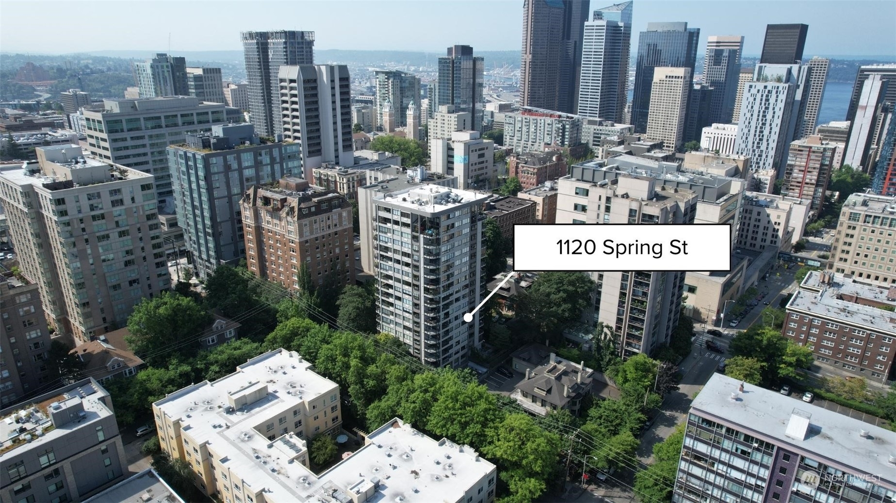 1120 Spring Street, Unit 401 Seattle, WA 98104 - Photo 1 of 34 a view of a city with tall buildings