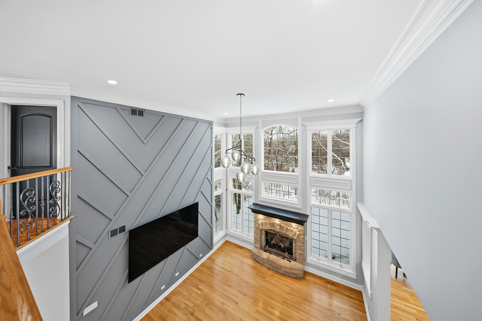 761 Reserve Court South Elgin, IL 60177 - Photo 15 of 89 a living room with furniture a fireplace and a flat screen tv
