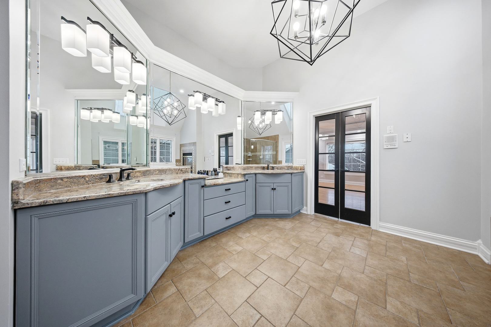 761 Reserve Court South Elgin, IL 60177 - Photo 42 of 89 a large bathroom with a large tub sink and double vanity