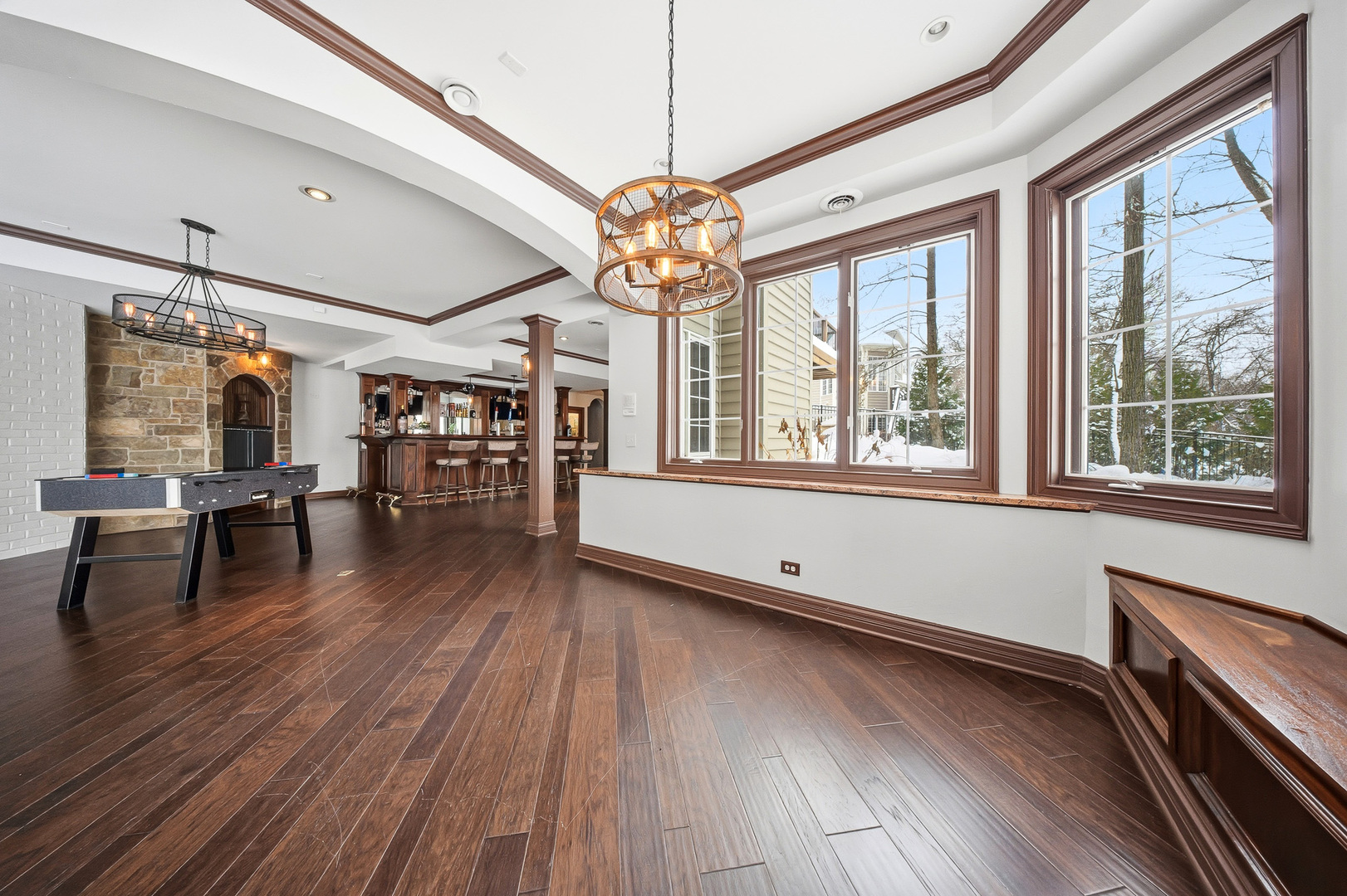 761 Reserve Court South Elgin, IL 60177 - Photo 61 of 89 a view of an empty room with wooden floor and a window
