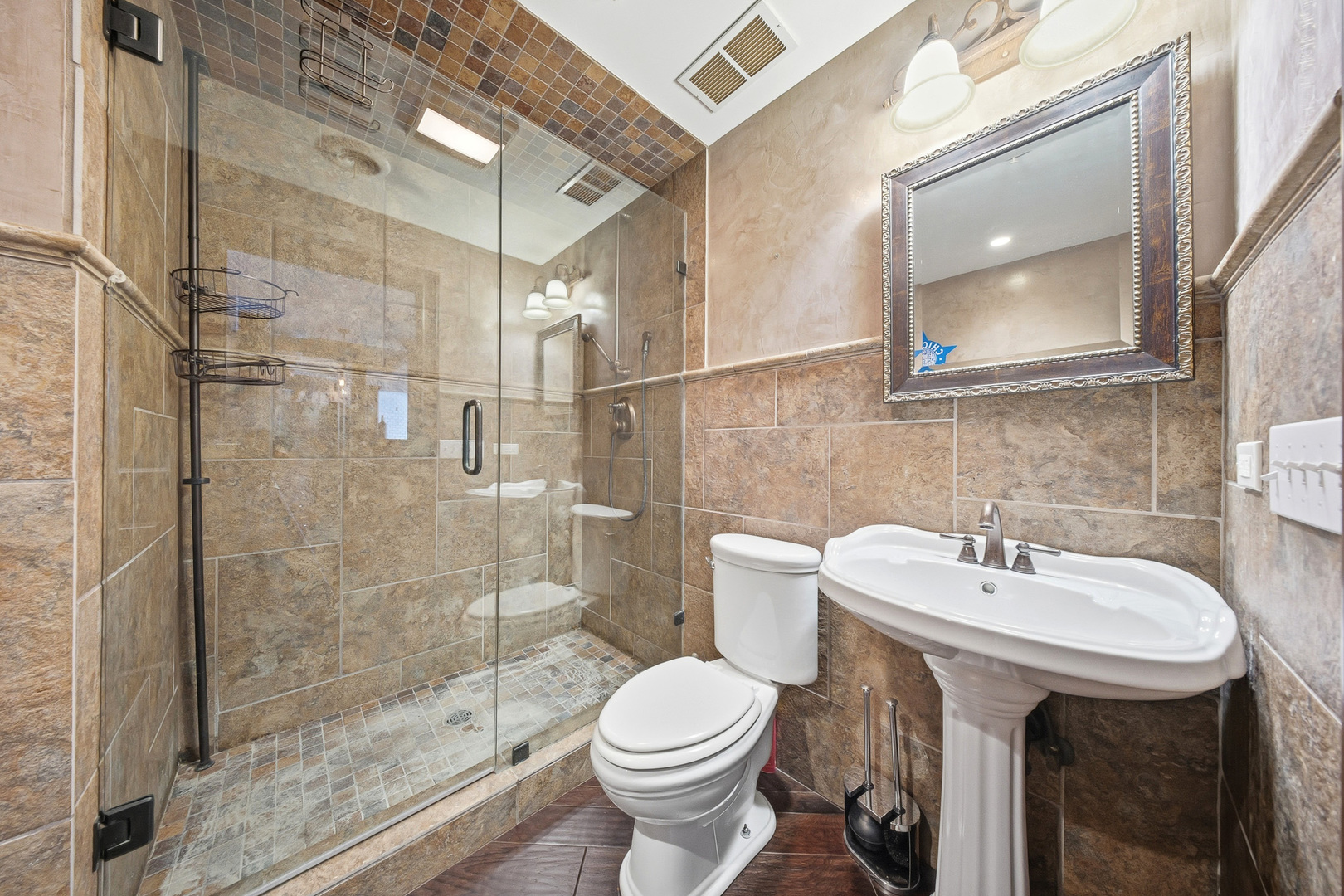 761 Reserve Court South Elgin, IL 60177 - Photo 73 of 89 a bathroom with a sink toilet and shower
