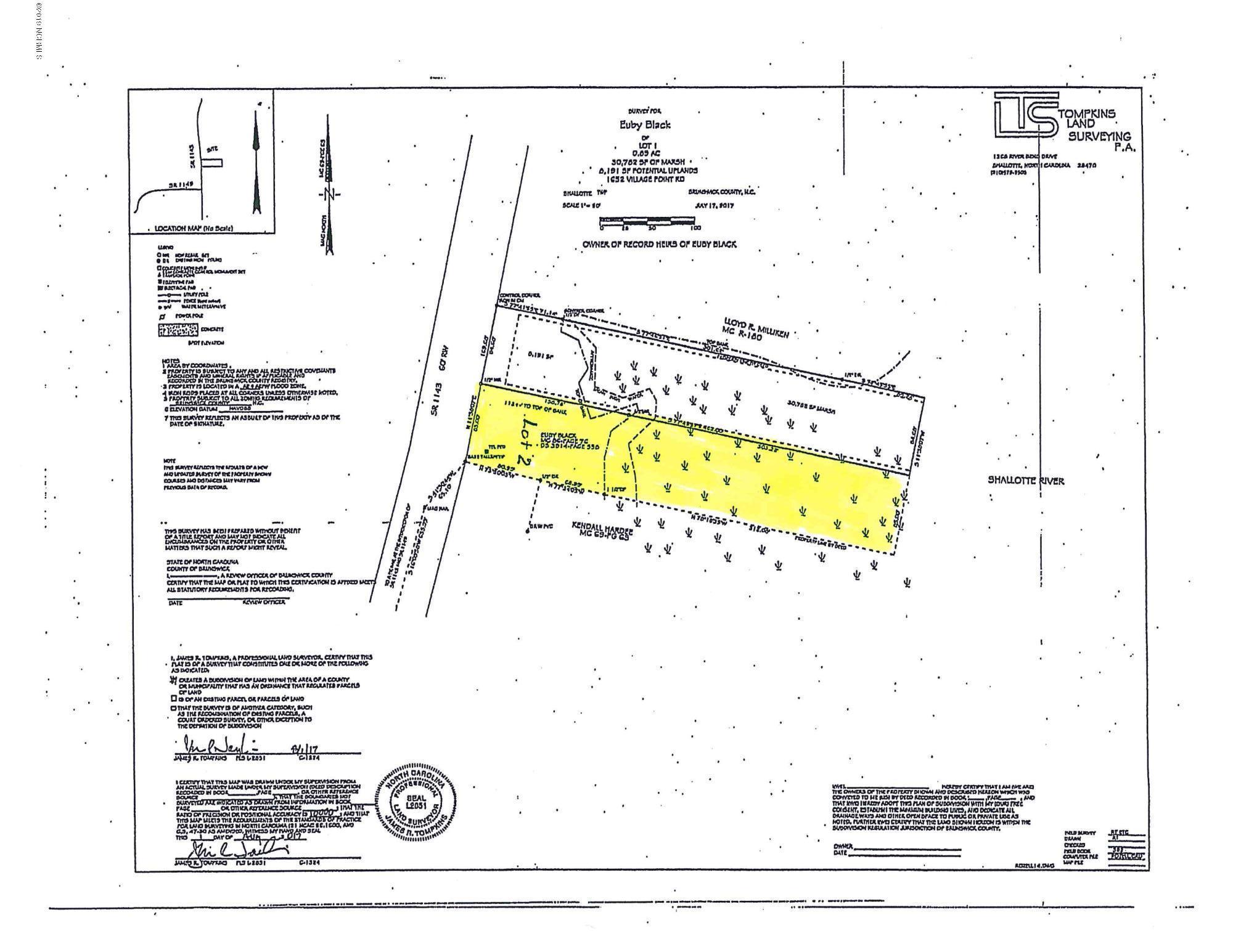 1656 Village Point Road Southwest Shallotte, NC 28470 - Photo 5 of 17 1656 village pt rd survey lot2