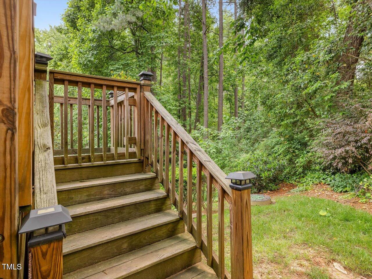 3347 Ridgecrest Court Raleigh, NC 27607 - Photo 31 of 65 a view of a balcony with stairs
