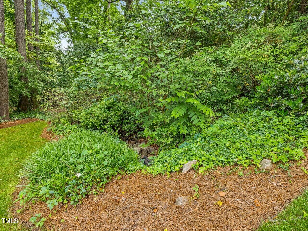 3347 Ridgecrest Court Raleigh, NC 27607 - Photo 37 of 65 a backyard of a house with lots of green space