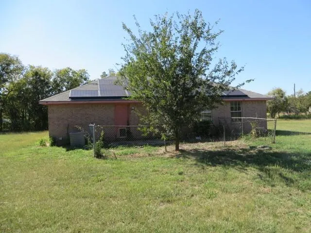 a view of a lush green space