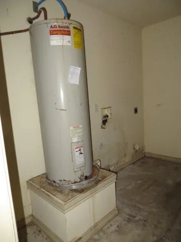 a view of water heater room