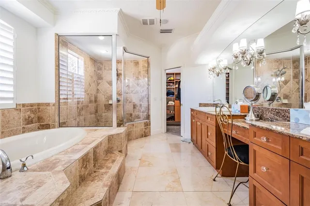 a view of swimming pool with an outdoor space and seating area