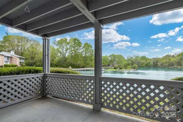 a view of a street view from a balcony