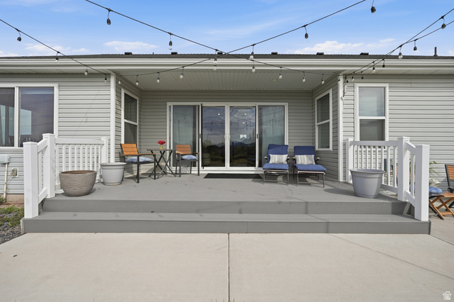 638 Canyon Rim Road Smithfield, UT 84335 - Photo 44 of 56 Rear view of house with an over-sized deck