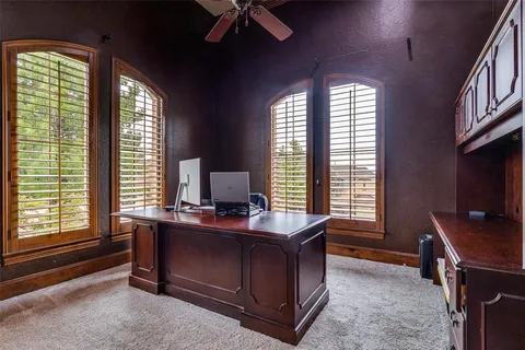 a view of a workspace with a window