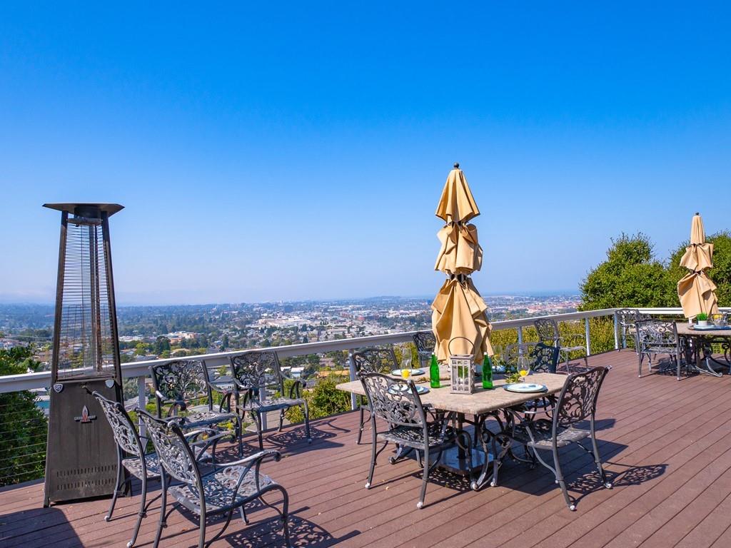 1510 Ridge Road Belmont, CA 94002 - Photo 44 of 55 a view of a terrace with furniture and wooden floor