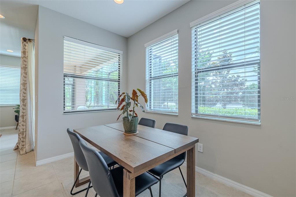 4730 Wandering Way Wesley Chapel, FL 33544 - Photo 21 of 61 a view of a dining room with a table and chairs
