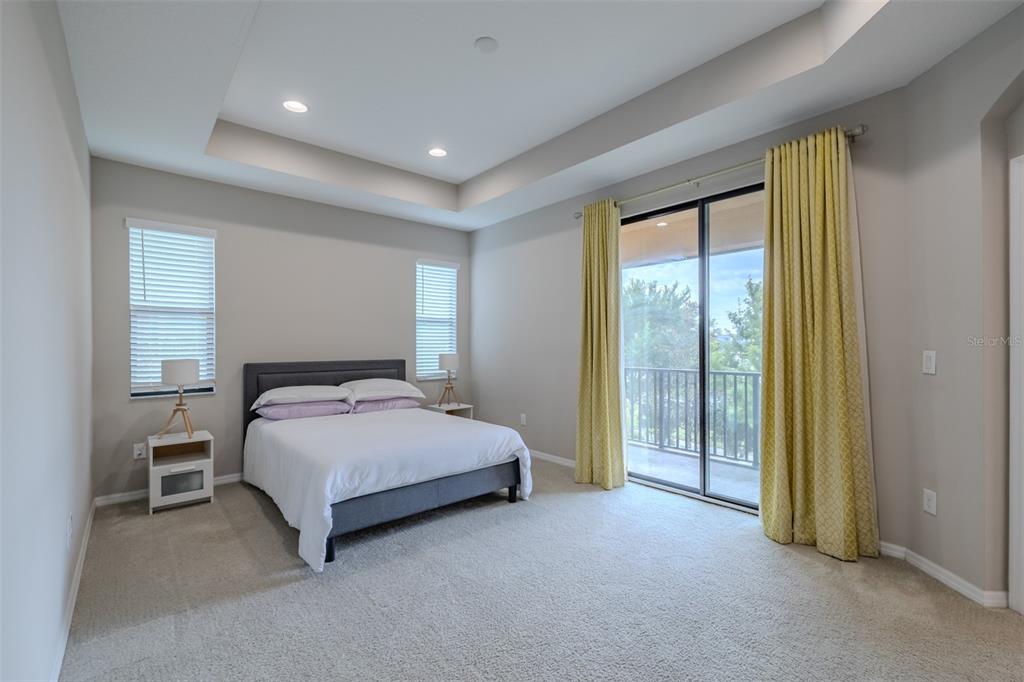 4730 Wandering Way Wesley Chapel, FL 33544 - Photo 24 of 61 a bedroom with a bed and a large window