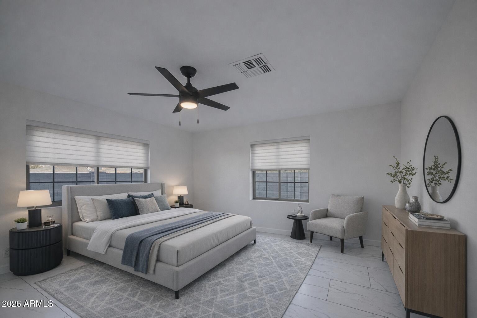 2302 East Alta Vista Road Phoenix, AZ 85042 - Photo 17 of 28 Staged Primary Bed
