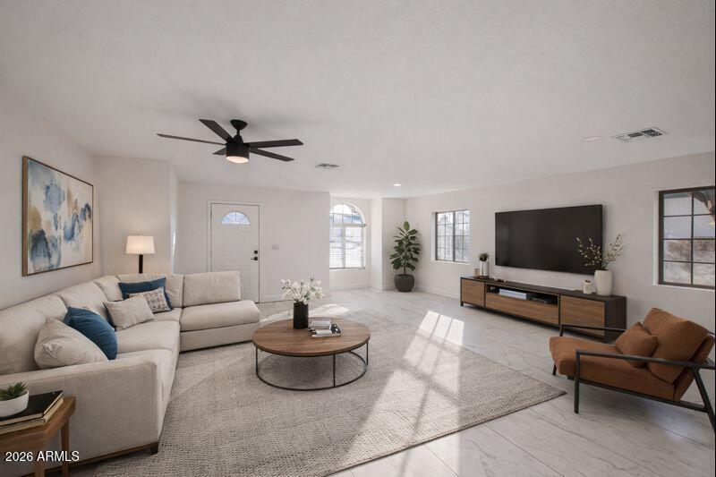 2302 East Alta Vista Road Phoenix, AZ 85042 - Photo 10 of 28 Living Room Staged