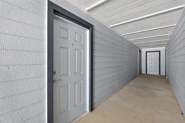 a view of front door