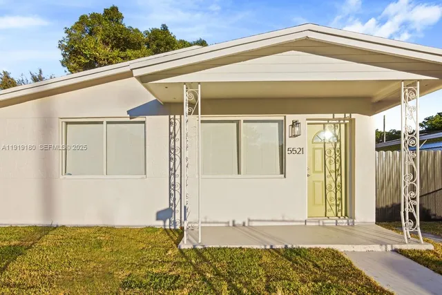 a backyard of a house