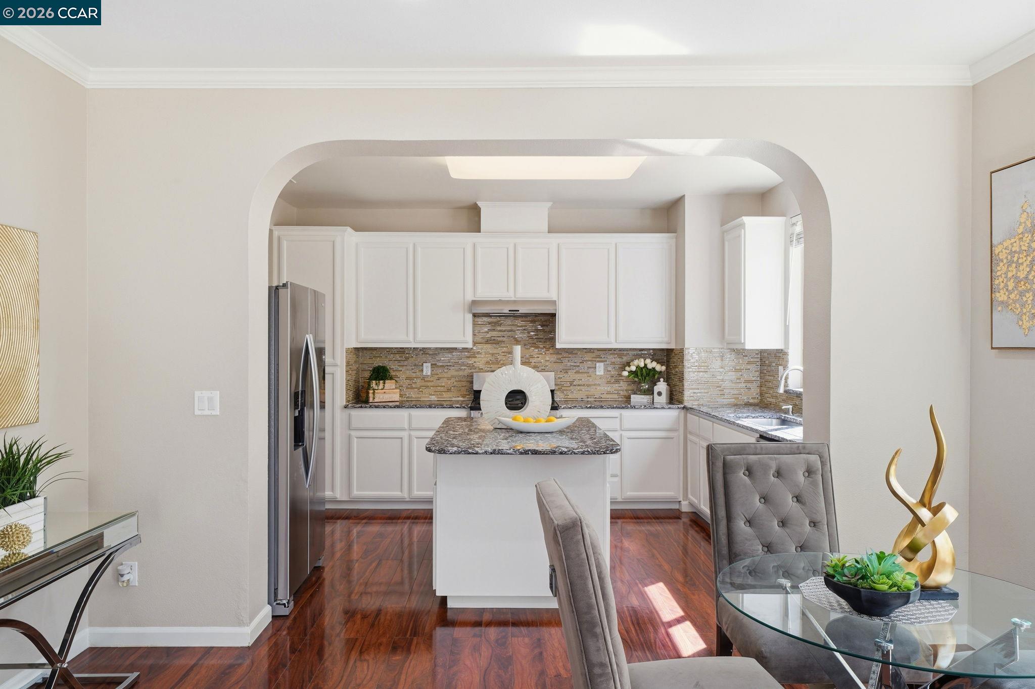 3217 Amaryllis Circle San Ramon, CA 94582 - Photo 12 of 48 a view of kitchen with cabinets and wooden floor