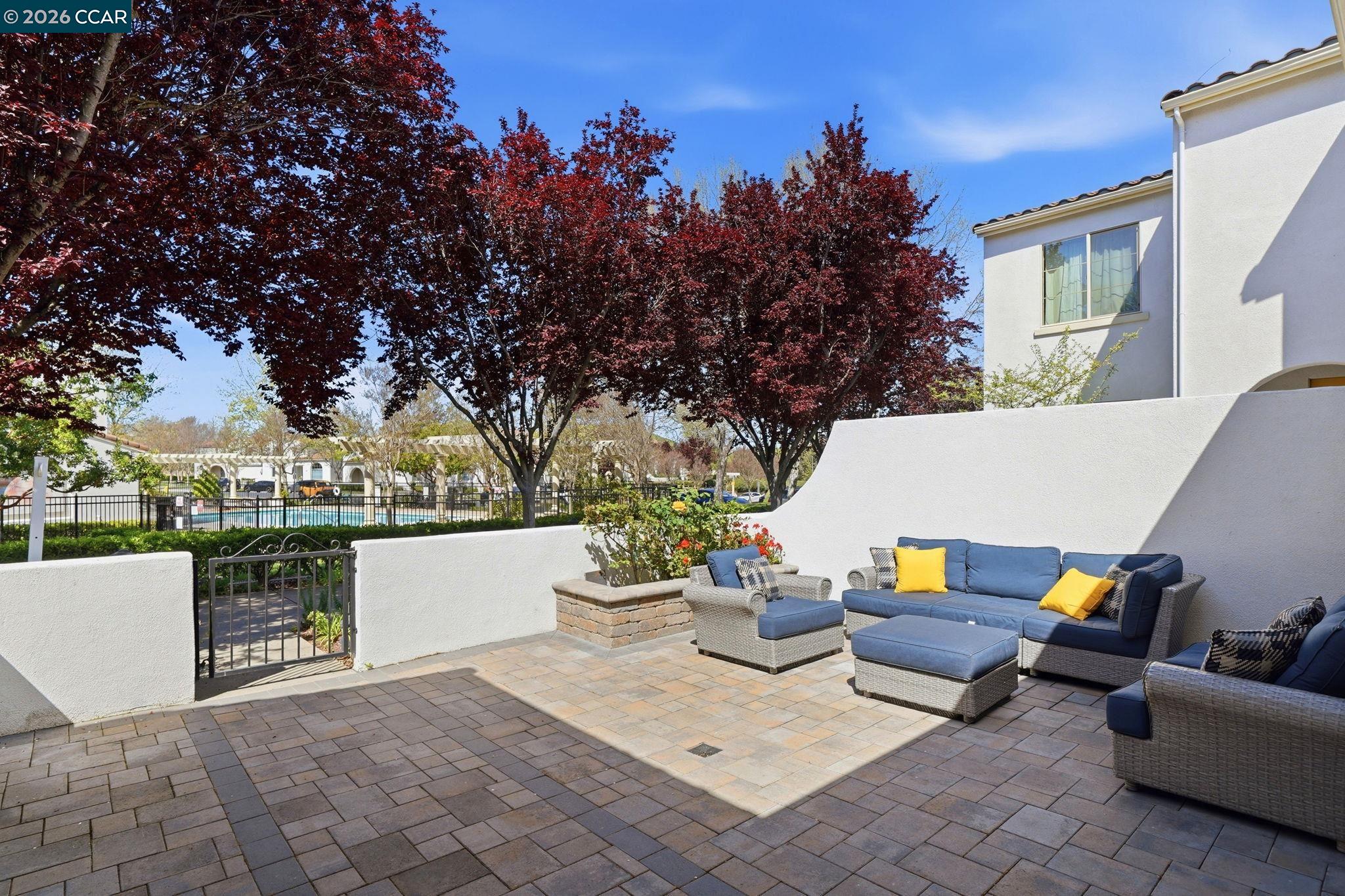 3217 Amaryllis Circle San Ramon, CA 94582 - Photo 6 of 48 a view of a terrace with couches and a fire pit