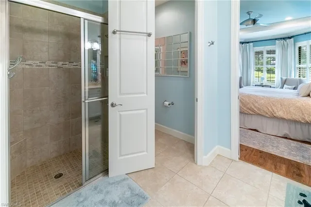 a bathroom with a bathtub and a toilet