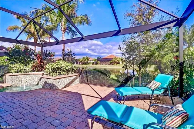 a view of outdoor space with swimming pool