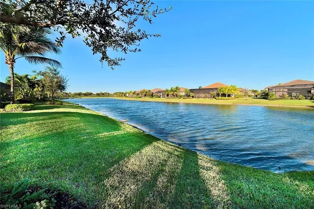 a view of a bench in a garden