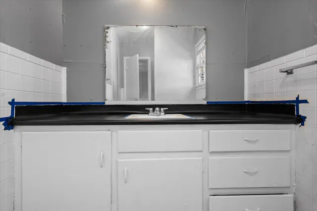 a close view of utility room