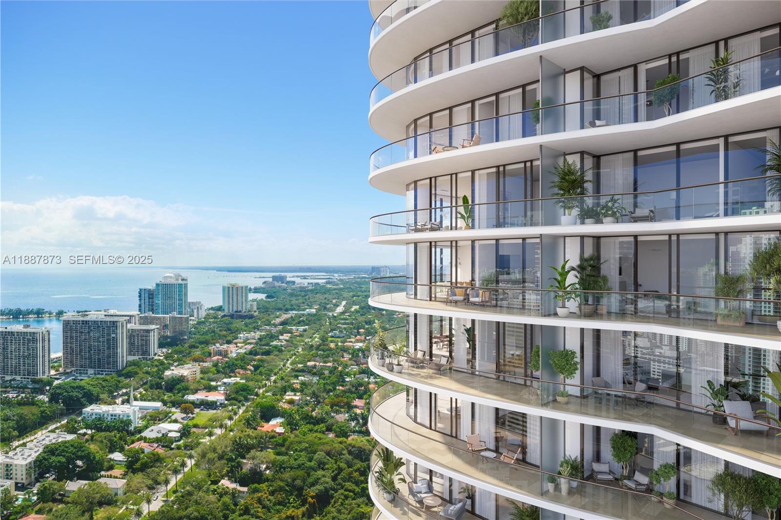 1420 South Miami Avenue, Unit 7204 Miami, FL 33130 - Photo 32 of 38 a view of a city from a balcony