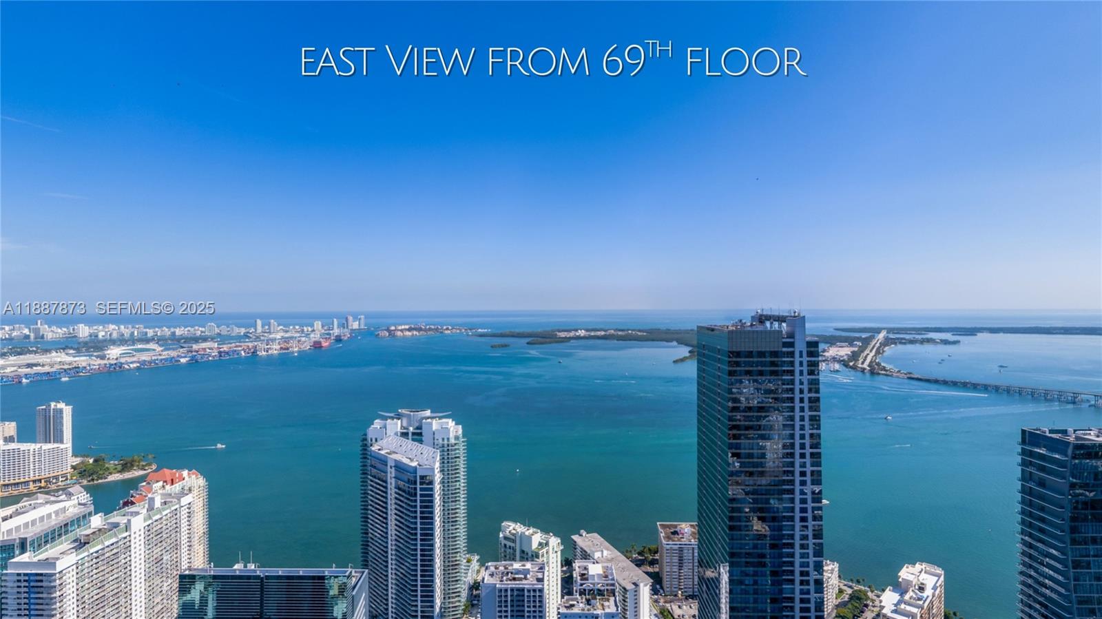 1420 South Miami Avenue, Unit 7204 Miami, FL 33130 - Photo 33 of 38 a view of a city with ocean view
